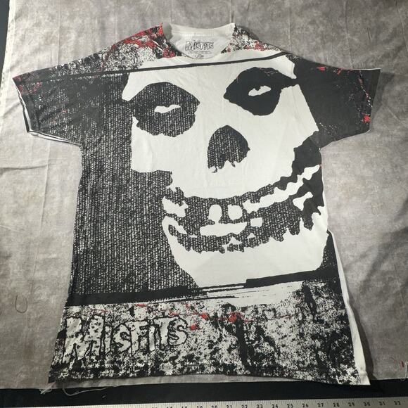 Misfits Rock Band T Shirt White Large Front Graphic - Picture 1 of 6